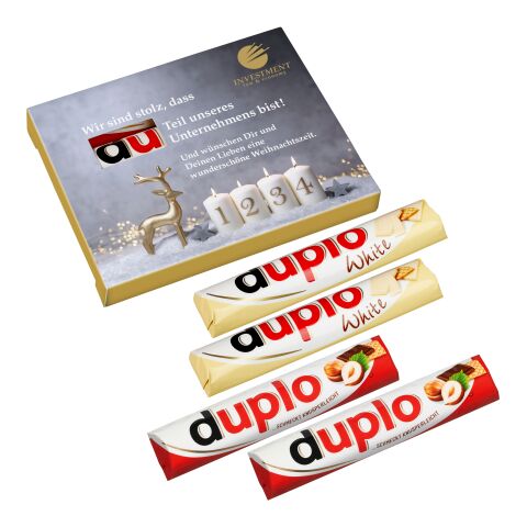 4er &quot;Advents&quot;-Duplo-Pack (2x Duplo klassisch + 2x Duplo weiß) Digitaldruck