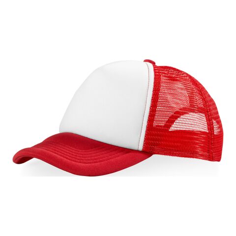 Trucker Kappe mit 5 Segmenten Standard | rot-weiß | ohne Werbeanbringung | Nicht verfügbar | Nicht verfügbar | Nicht verfügbar