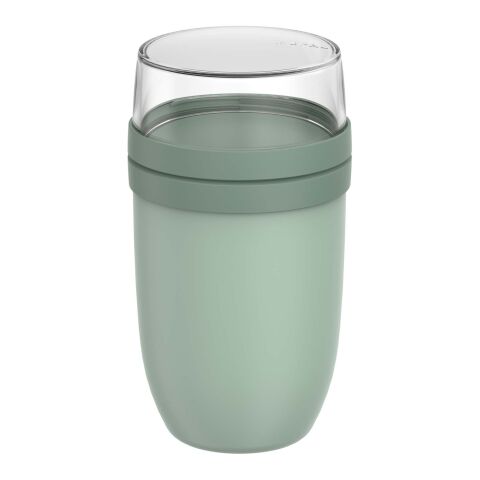 48h Express-Druck Werbeartikel Mepal Ellipse 750+300 ml isolierter Lunchpot – salbei – mit Logo bedruckt