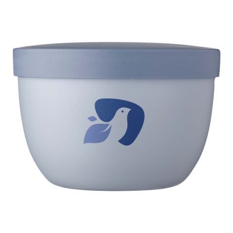 48h Express-Druck Werbeartikel Mepal Ellipse 350 ml Snackpot – transparent blau – mit Logo bedruckt