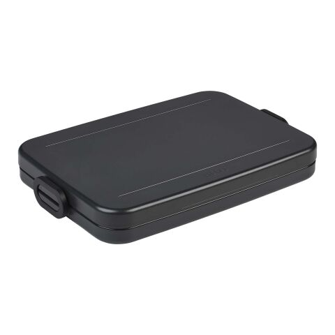 48h Express-Druck Werbeartikel Mepal Lunchbox Take a Break flat 800 ml flache Brotdose – schwarz – mit Logo bedruckt