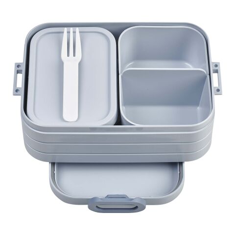 48h Express-Druck Werbeartikel Mepal Take a Break Midi 900 ml Lunchbox – transparent blau – mit Logo bedruckt