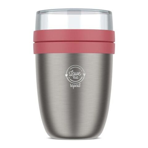 48h Express-Druck Werbeartikel Mepal Ellipse Thermo-Lunchpot 2.0 – rosa – mit Logo bedruckt