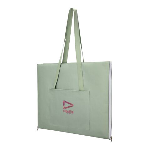 48h Express-Druck Werbeartikel Laytote Picknickdecke – grün – mit Logo bedruckt