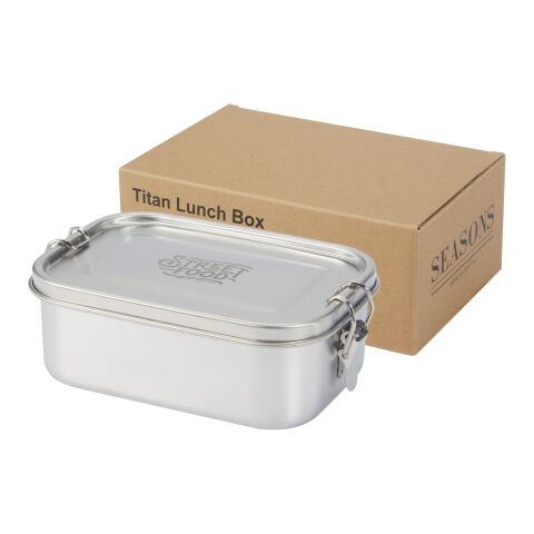 Titan Lunchbox aus recyceltem Edelstahl Standard | silber | ohne Werbeanbringung | Nicht verfügbar | Nicht verfügbar