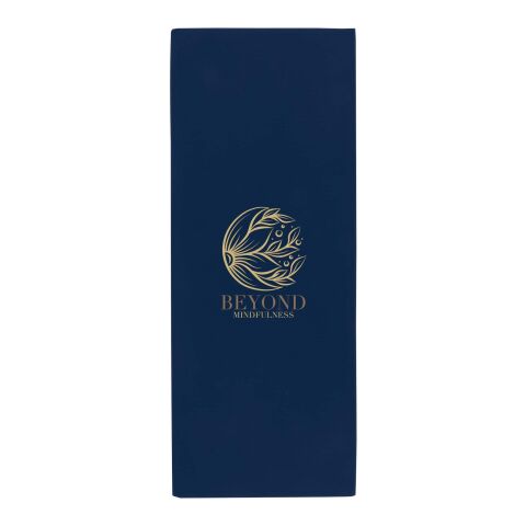 Werbeartikel Althea Sporthandtuch 30 × 80 cm – navy – mit Logo bedruckt