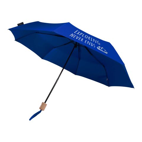 Werbeartikel Dane 21" RPET Regenschirm – royalblau – mit Logo bedruckt