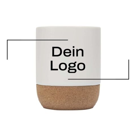 Billie 300 ml Sublimation Keramiktasse mit Korkdetails 