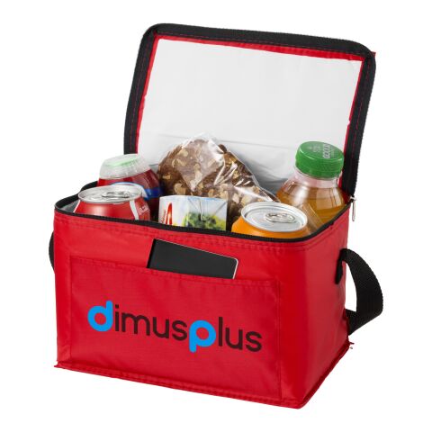 Werbeartikel Kumla Lunch Kühltasche – rot – mit Logo bedruckt