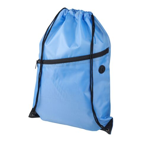Oriole Rucksack mit Reißverschluss und Kordelzug hellblau | ohne Werbeanbringung | Nicht verfügbar | Nicht verfügbar