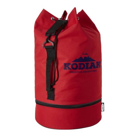 Idaho rPET Seesack Standard | rot | 1-farbiger Stickerei | Vorderseite | 78 mm x 78 mm | Nicht verfügbar