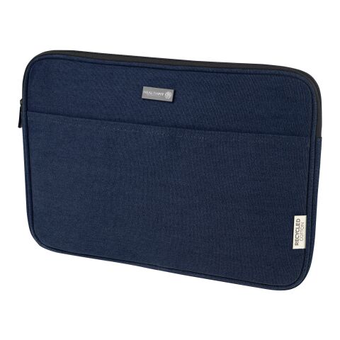 Joey 14&quot; Laptophülle aus GRS recyceltem Canvas 2 L Standard | marineblau | ohne Werbeanbringung | Nicht verfügbar | Nicht verfügbar | Nicht verfügbar