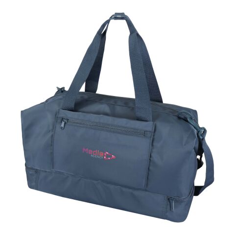 Nachhaltiger Werbeartikel Trip Aware™ recycelte Reisetasche 42 L – blau – mit Logo bedruckt