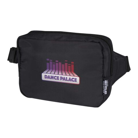 Nachhaltiger Werbeartikel Trip Aware™ Recycelte Reisetasche mit Schultergurt 1 L – schwarz – mit Logo bedruckt