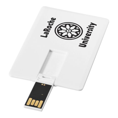 Slim 4 GB USB-Stick im Kreditkartenformat Standard | weiß | ohne Werbeanbringung | Nicht verfügbar | Nicht verfügbar