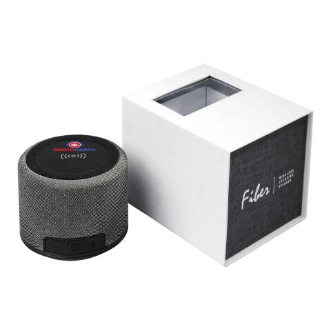 Fiber Bluetooth® Lautsprecher mit Funktion Kabelloses Laden Standard | schwarz | ohne Werbeanbringung | Nicht verfügbar | Nicht verfügbar