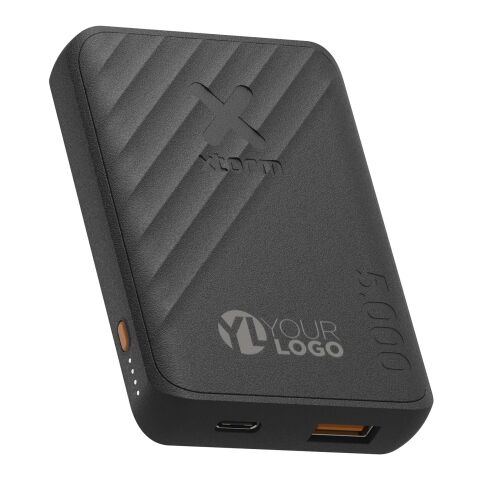 Werbeartikel Xtorm Go2 12 W 5000 mAh Schnelllade-Powerbank – schwarz – mit Logo bedruckt