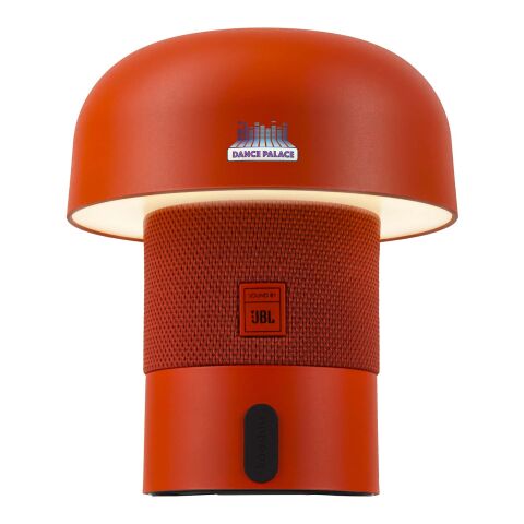 Werbeartikel Kooduu Sensa Play Mini Tragbarer JBL Lautsprecher mit Leuchte – orange – mit Logo bedruckt