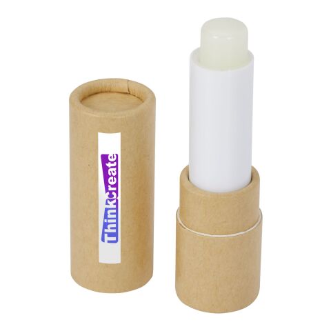 48h Express-Druck Werbeartikel Adony Lippenbalsam – natur – mit Logo bedruckt
