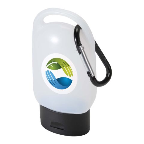 Werbeartikel Squeeky hand wash – schwarz – mit Logo bedruckt