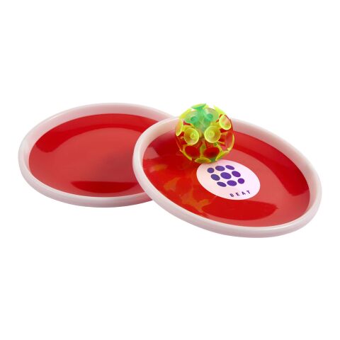 Werbeartikel Flicka Fangballspiel – rot – mit Logo bedruckt