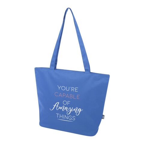 Nachhaltiger Werbeartikel Panama Tragetasche aus GRS Recyclingmaterial 20 L – royalblau – mit Logo bedruckt