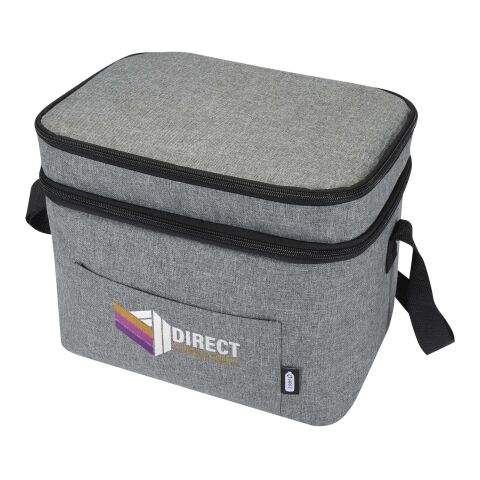 Nachhaltiger Werbeartikel Tundra GRS RPET Kühltasche 13 L – heather grau – mit Logo bedruckt
