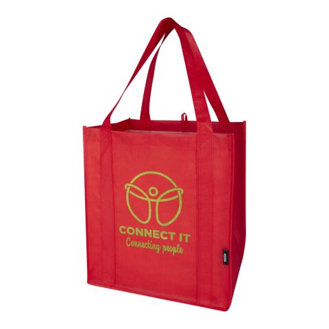 Liberty Tragetasche mit hartem Boden aus recyceltem GRS Non Woven 6 L Standard | rot | ohne Werbeanbringung | Nicht verfügbar | Nicht verfügbar | Nicht verfügbar