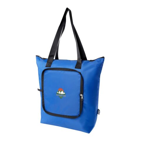 Nachhaltiger Werbeartikel EcoFold faltbare RPET Kühltasche 15 L – royalblau – mit Logo bedruckt