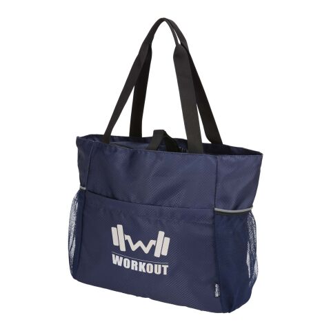 Nachhaltiger Werbeartikel Nomad GRS-recycelte Yoga Tragetasche 18 L – navy – mit Logo bedruckt
