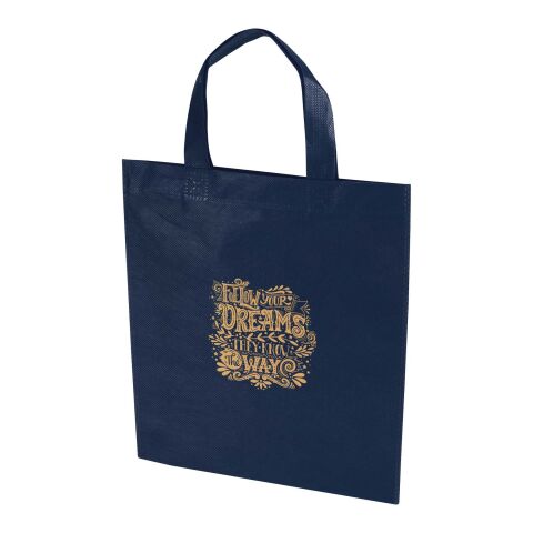 Nachhaltiger Werbeartikel Ecoseal 3 L Mini Tragetasche aus GRS Recyclingmaterial – navy – mit Logo bedruckt