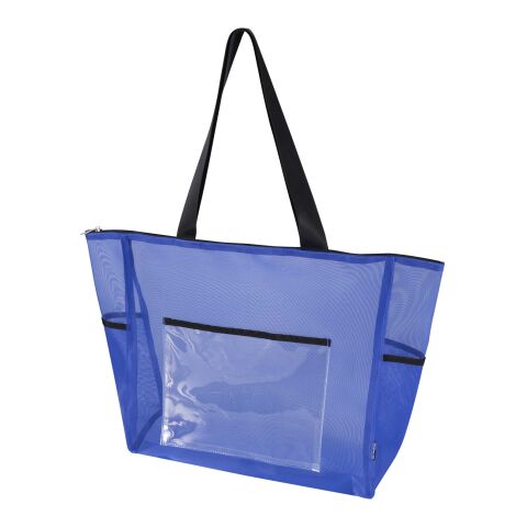 Nachhaltiger Werbeartikel Mesh 23 L Tragetasche aus GRS Recyclingmaterial – royalblau – mit Logo bedruckt