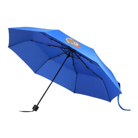 48h Express-Druck Werbeartikel Aaron 23'' faltbarer manueller Regenschirm – royalblau – mit Logo bedruckt