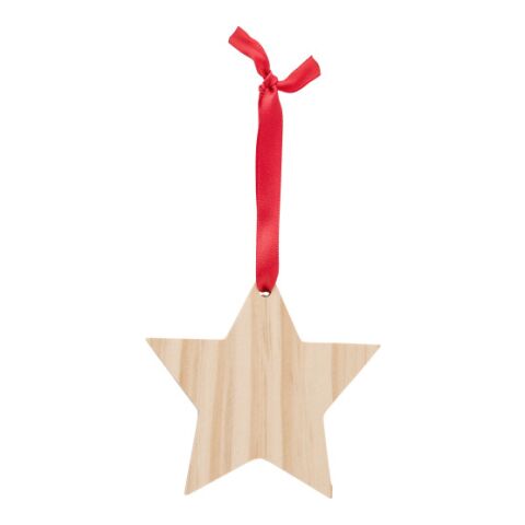Weihnachtsbaumanhänger 'X-MAS Star' aus Holz