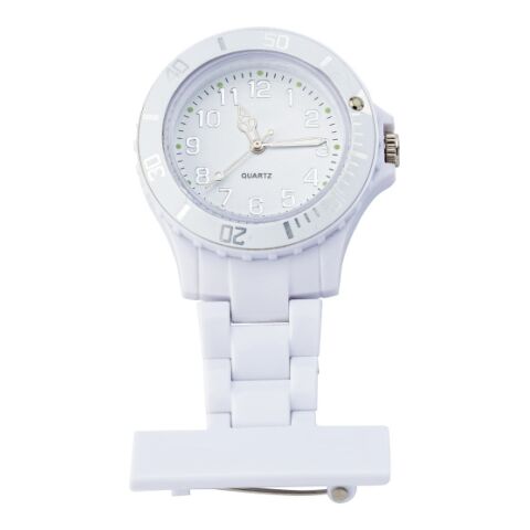 Krankenschwester-Uhr &#039;Hospital&#039; aus Kunststoff Weiß | ohne Werbeanbringung | Nicht verfügbar | Nicht verfügbar