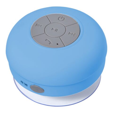 BT/Wireless-Lautsprecher &#039;Shower&#039; aus Kunststoff Hellblau | ohne Werbeanbringung | Nicht verfügbar | Nicht verfügbar