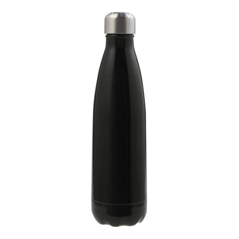 Doppelwandige Trinkflasche Bali 500ml aus Edelstahl Schwarz | ohne Werbeanbringung | Nicht verfügbar | Nicht verfügbar