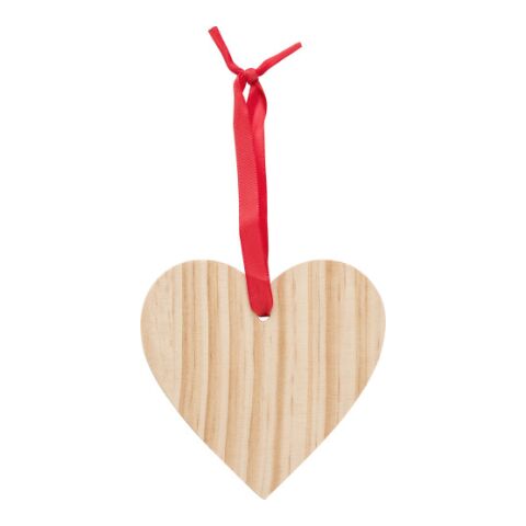 Weihnachtsbaumanhänger &#039;X-MAS Heart&#039; aus Holz
