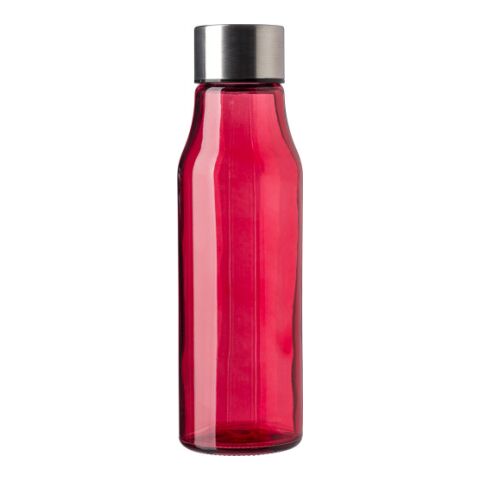 Trinkflasche &#039;Andrei&#039; aus Glas und rostfreiem Stahl (500 ml) Rot | ohne Werbeanbringung | Nicht verfügbar | Nicht verfügbar