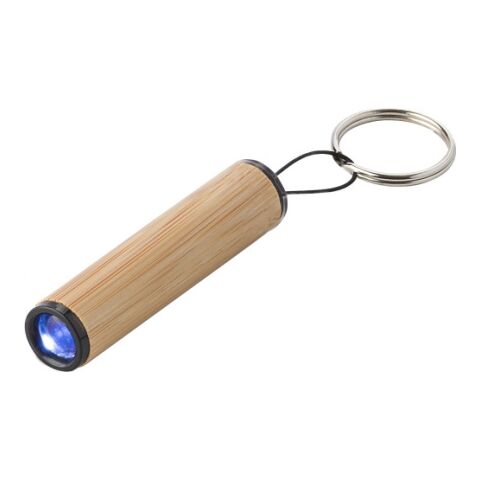 Mini-Taschenlampe aus Bambus mit Schlüsselanhänger Ilse Braun | ohne Werbeanbringung | Nicht verfügbar | Nicht verfügbar