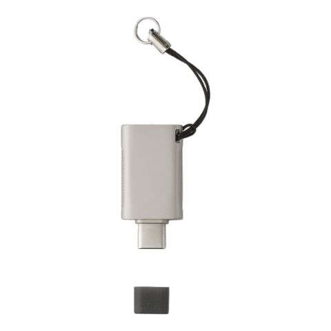 USB-Stick aus verzinkter Oberfläche Ringelblume Silber | ohne Werbeanbringung | Nicht verfügbar | Nicht verfügbar