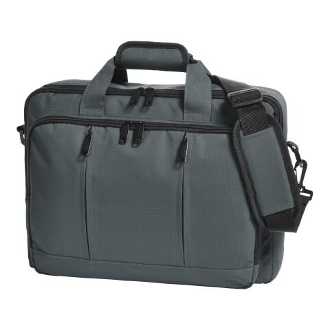 Werbeartikel Halfar Laptop-Rucksack ECONOMY – grau – mit Logo bedruckt