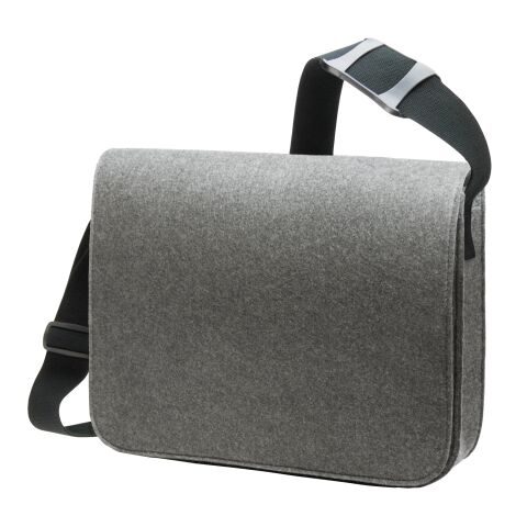 Nachhaltiger Werbeartikel Halfar Kuriertasche ModernClassic – anthrazit – mit Logo bedruckt