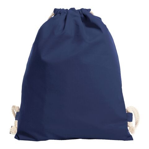 Werbeartikel HALFAR® Zugbeutel EARTH – marineblau – mit Logo bedruckt