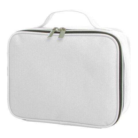 Werbeartikel HALFAR® Reissverschluss-Tasche SWITCH – weiss – mit Logo bedruckt
