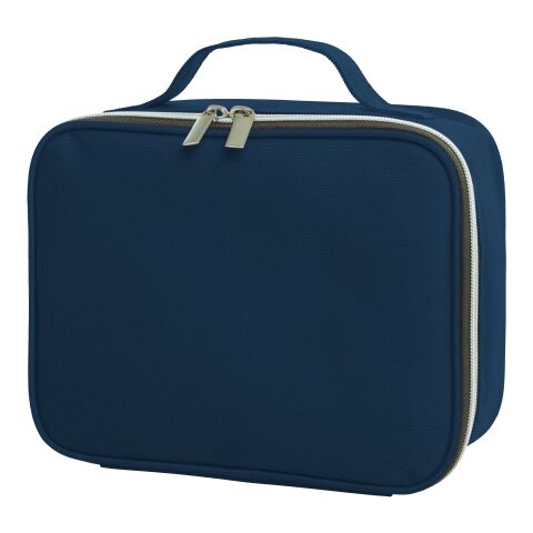 Werbeartikel HALFAR® Reissverschluss-Tasche SWITCH – marineblau – mit Logo bedruckt