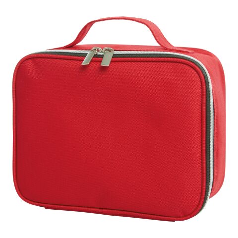 Werbeartikel HALFAR® Reissverschluss-Tasche SWITCH – rot – mit Logo bedruckt