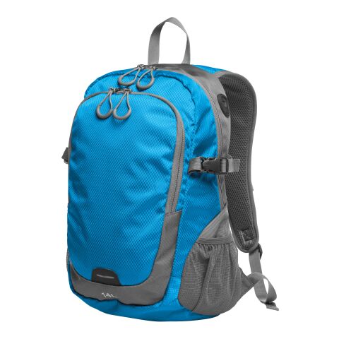 Werbeartikel HALFAR® Rucksack STEP M – neonblau – mit Logo bedruckt