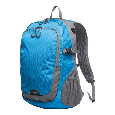 Werbeartikel HALFAR® Rucksack STEP L – neonblau – mit Logo bedruckt