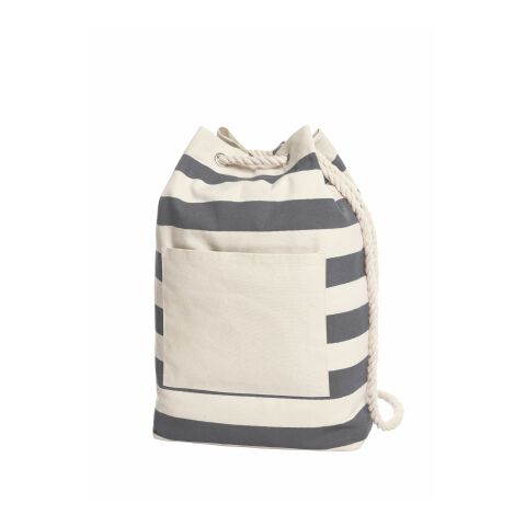 Werbeartikel HALFAR® Rucksack BEACH – anthrazit – mit Logo bedruckt